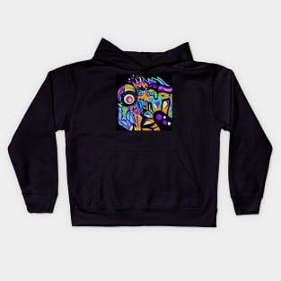 dark matter alien ecopop Kids Hoodie